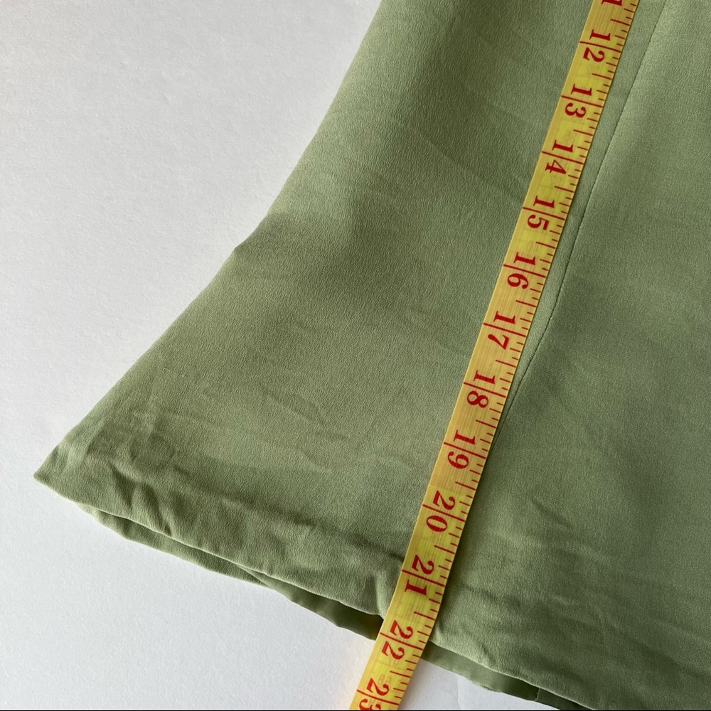 Vintage Travis Ayers Pastel Green Silk Skirt Gem